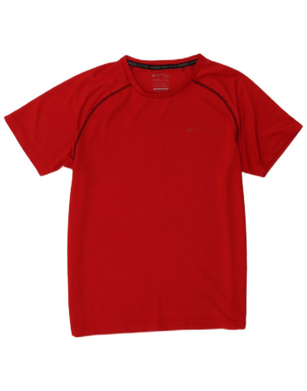 Mountain Warehouse Herre T-Shirt Top Medium Burgundy Polyester