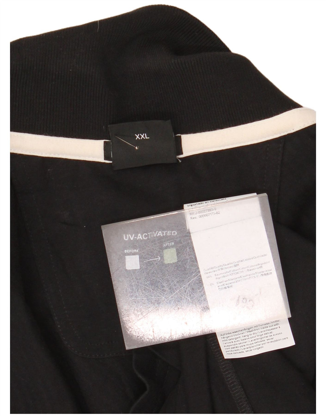 HUGO BOSS Herre Grafisk Slim Fit Polo Shirt 2XL Sort Bomuld