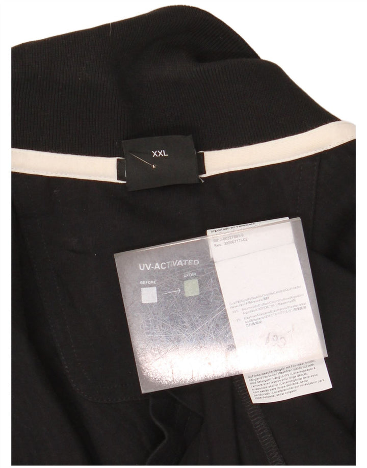 HUGO BOSS Herre Grafisk Slim Fit Polo Shirt 2XL Sort Bomuld