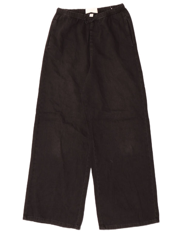 Zara Piger Jeans med brede ben 13-14 år W28 L29 Sort Bomuld