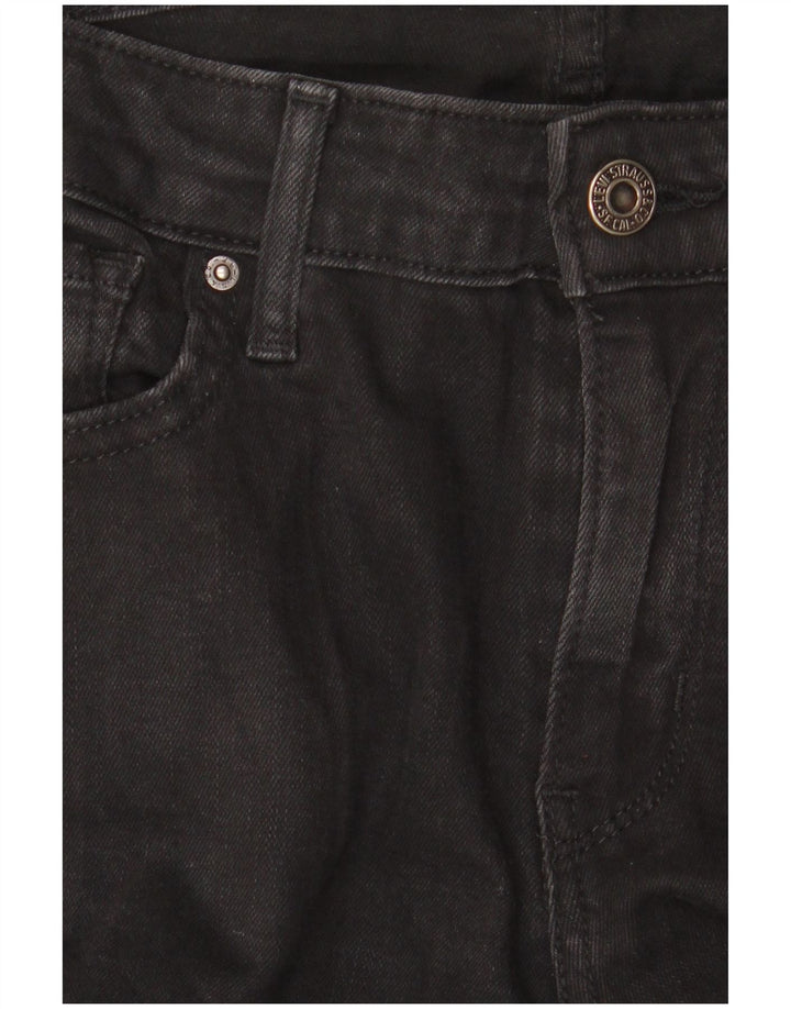 Levi's Dame 711 Skinny Jeans W31 L32 Sort Bomuld