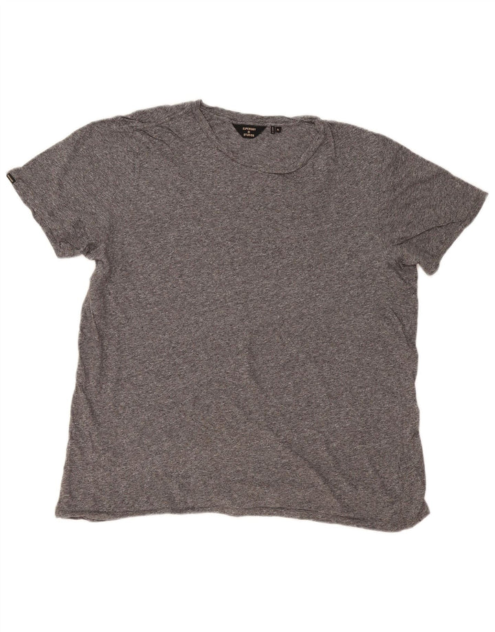 Superdry Herre T-shirt Top XL Grå Flecked