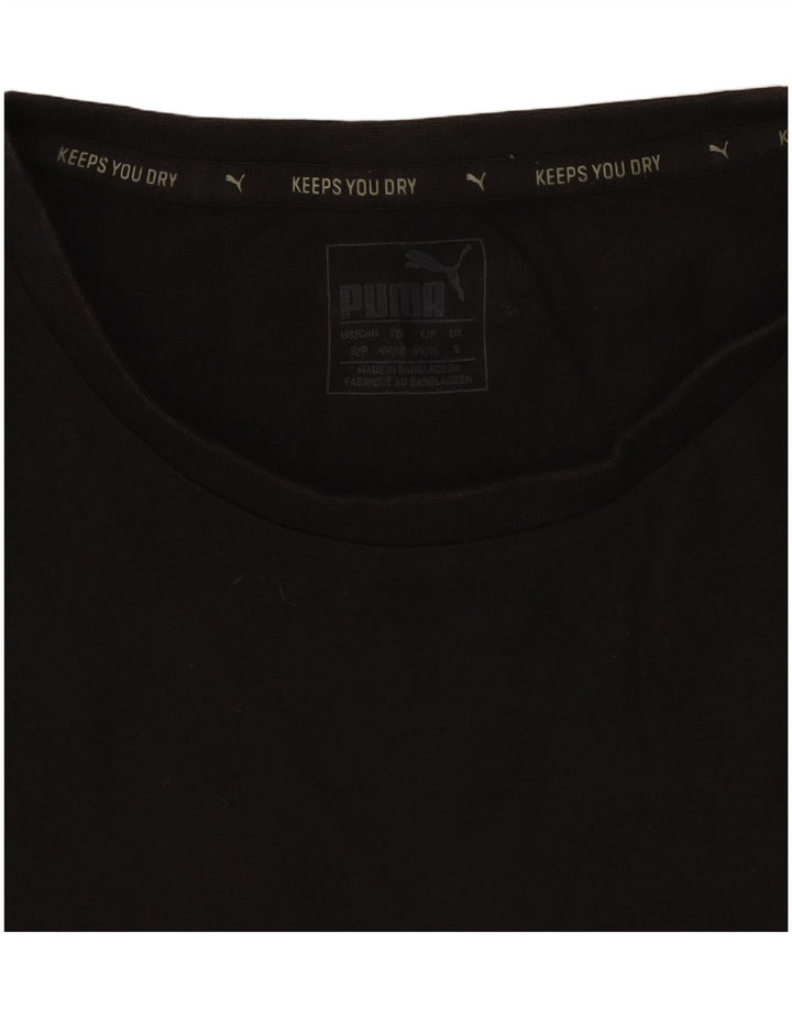 Puma Herre grafisk T-shirt top lille sort bomuld