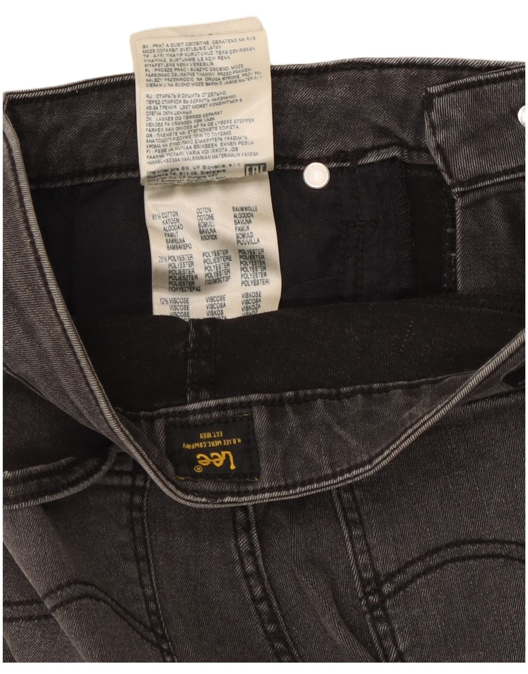 Lee Dame Elly Slim Jeans W29 L24 Grå Bomuld