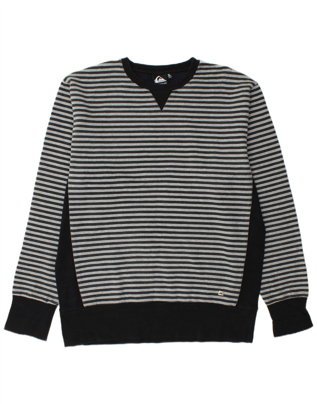 QUIKSILVER Sweatshirt til mænd XL sortstribet bomuld