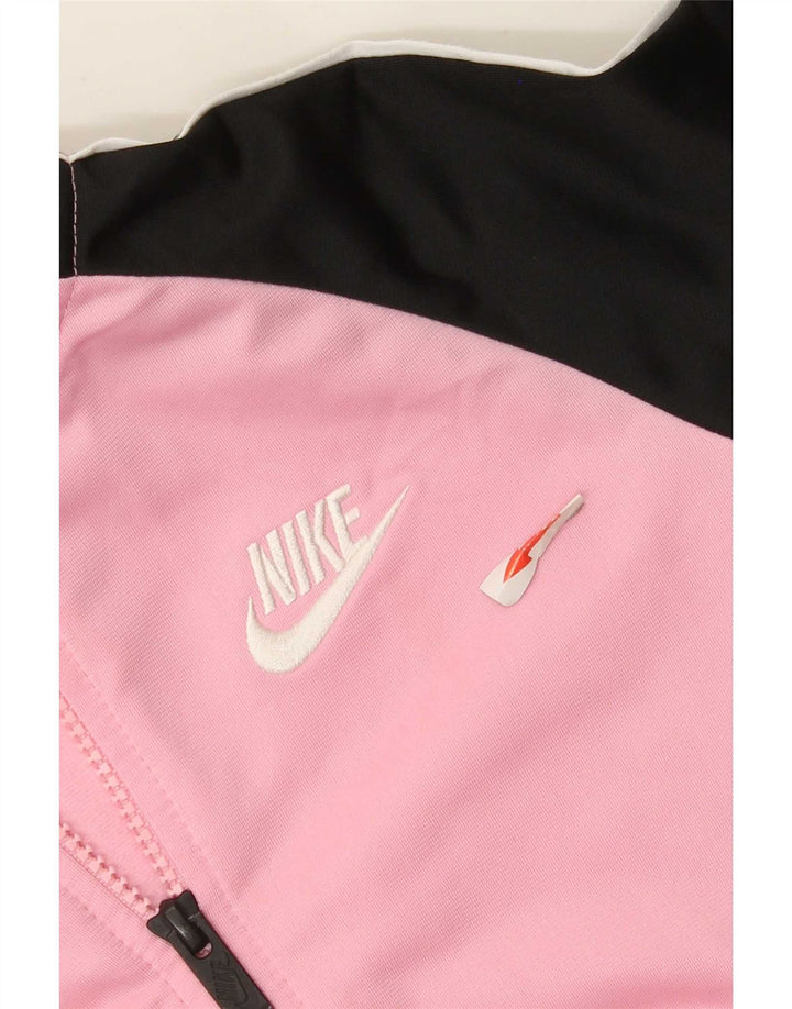 Nike træningsdragt topjakke til piger 5-6 år Medium Pink Colourblock Polyester