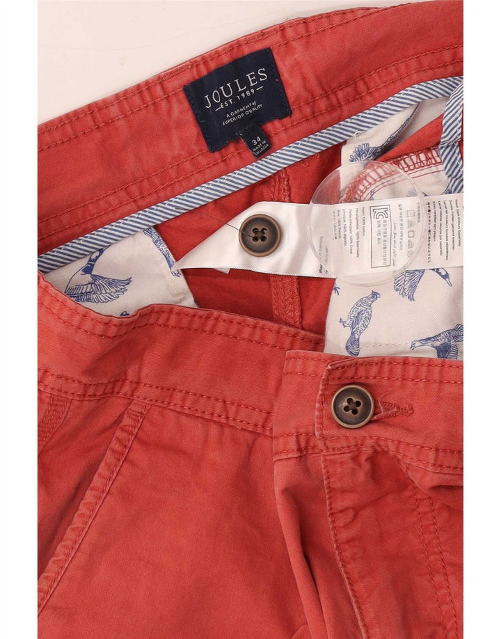 Joules Chino Shorts til mænd W34 Large Red Bomuld