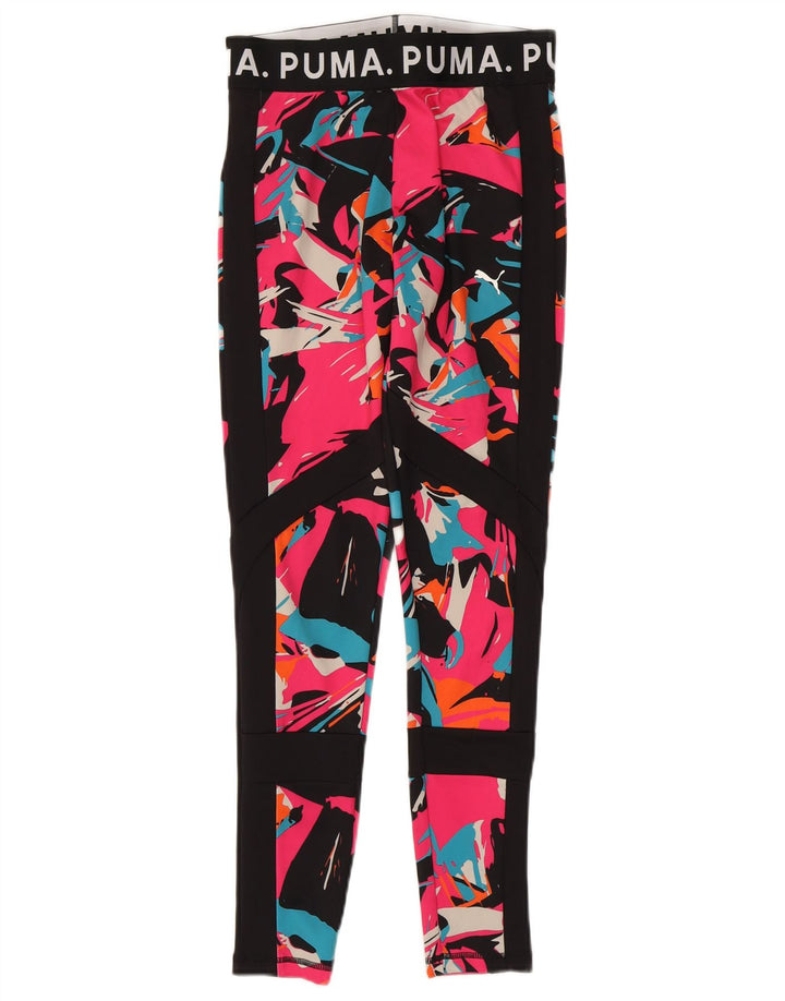 Puma Grafiske Leggings til kvinder UK 12 Medium Flerfarvet Geometrisk