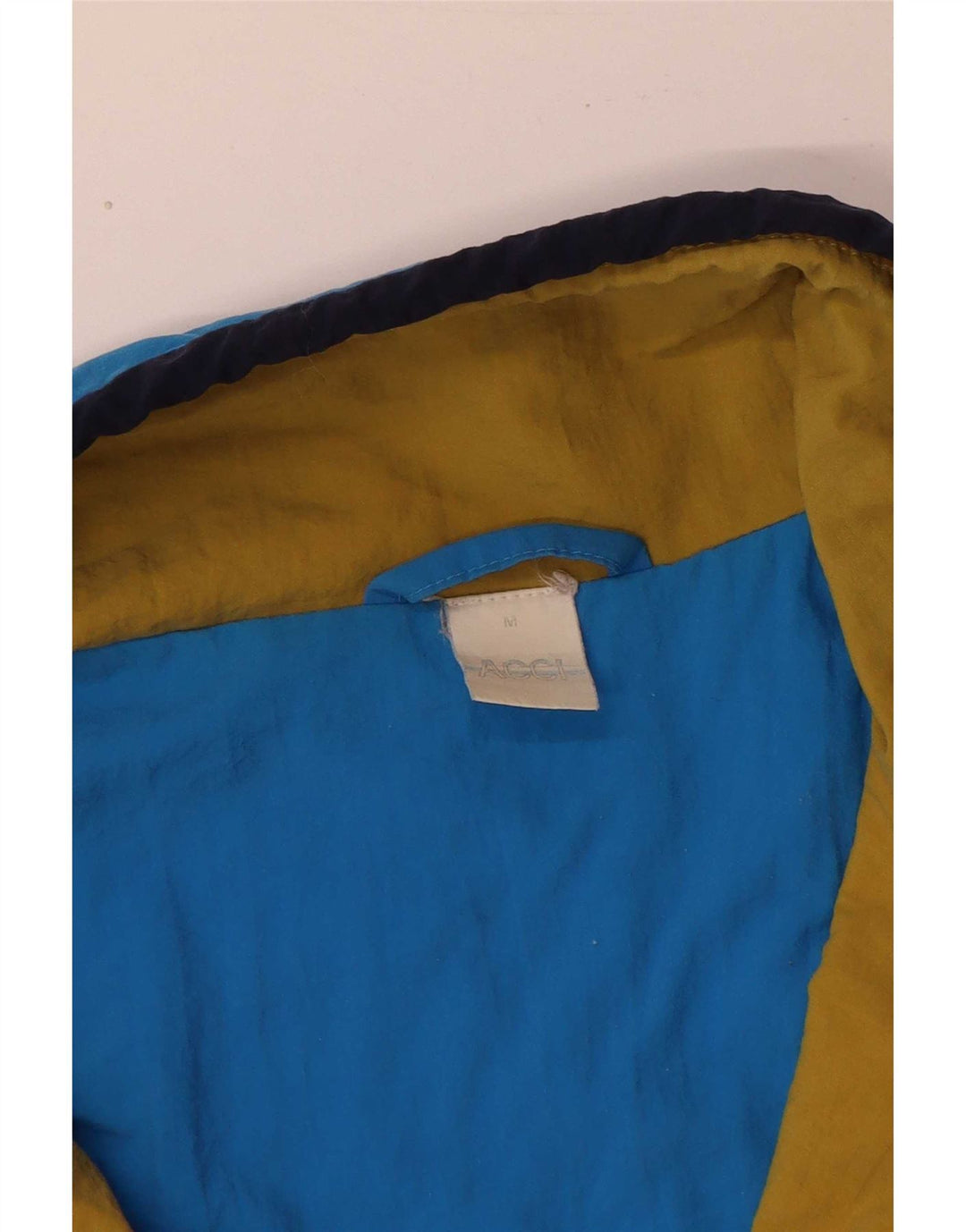 Vintage herre Loose Fit træningsdragt Topjakke Medium Blue Colourblock