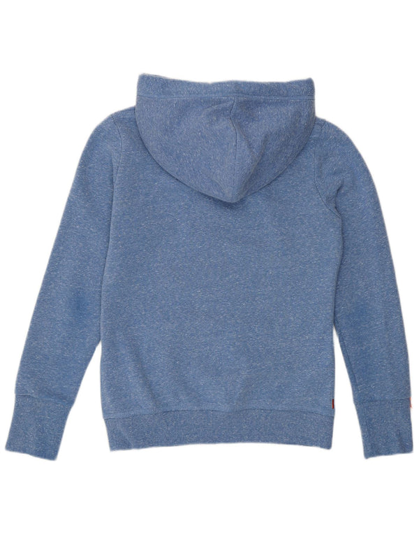 Superdry hættetrøje til kvinder UK 8 Small Blue Flecked Polyester
