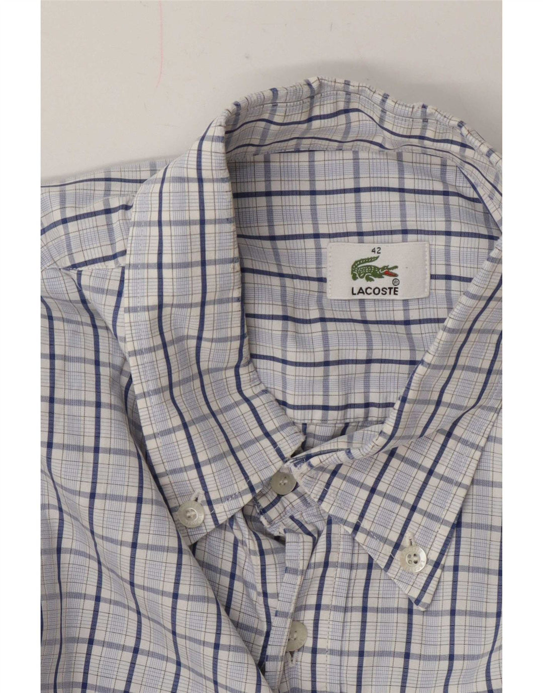 Lacoste Herreskjorte str. 42 Large Blue Check