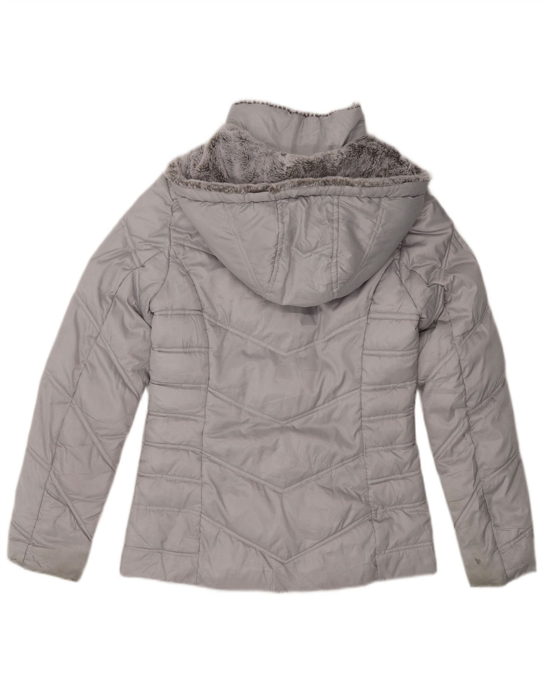 Nautica polstret hættejakke til kvinder UK 6 XS Grå polyester