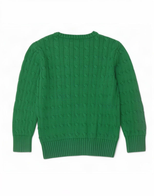 Polo Ralph Lauren Boys Boat Neck Jumper Sweater 5-6 år Grøn Bomuld