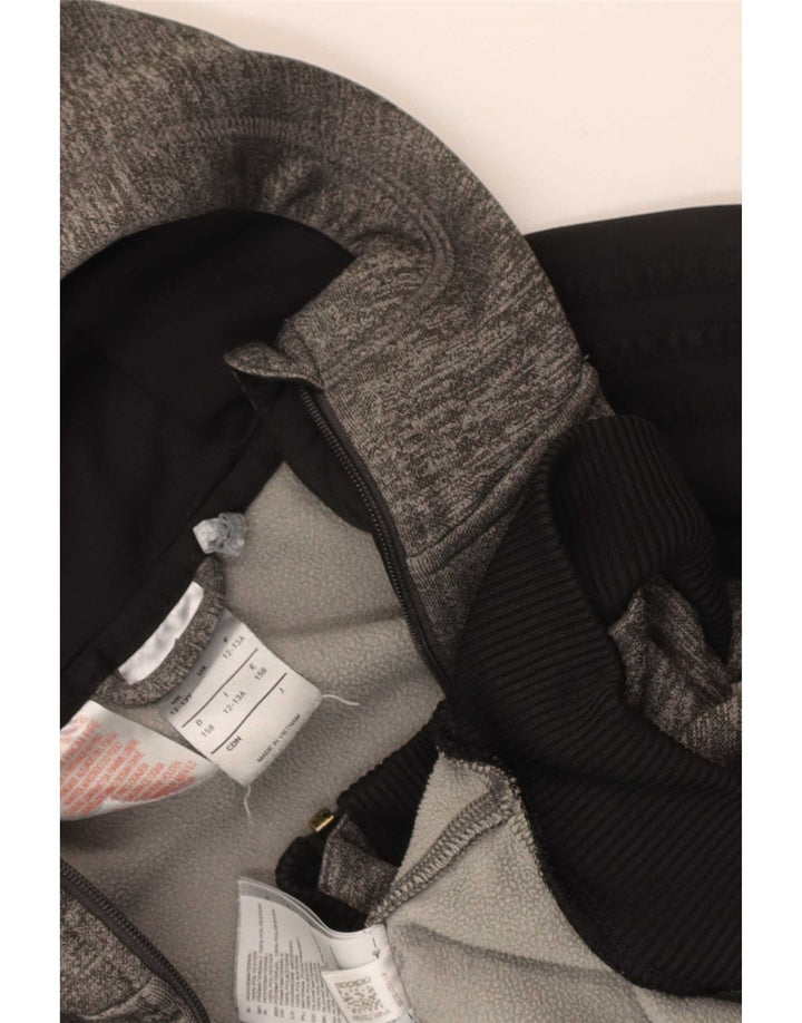 Adidas hættetrøje med lynlås til drenge 12-13 år Grå Colourblock Polyester