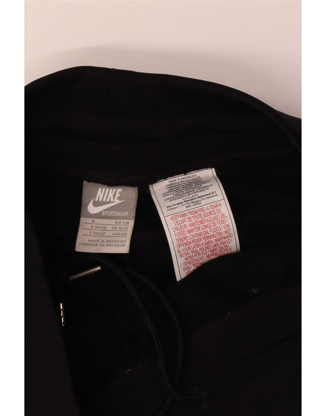 Nike træningsdragtsbukser til kvinder UK 10/12 Medium Black Polyester