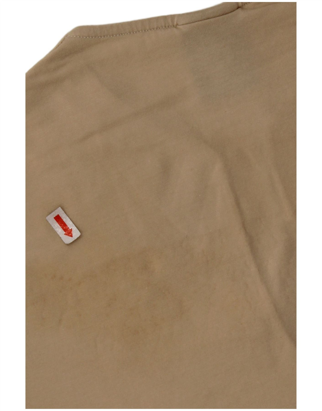 NIKE Crop T-shirt top til kvinder DK 10/12 Medium Beige