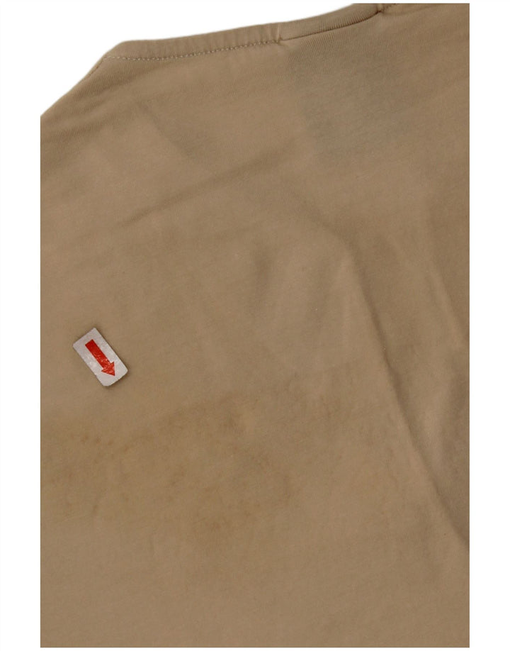 NIKE Crop T-shirt top til kvinder DK 10/12 Medium Beige