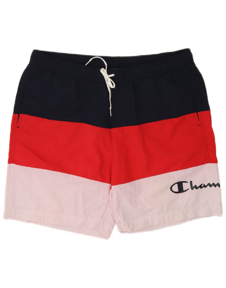 Champion Badeshorts til mænd 2XL Navy Blue Colourblock Polyester