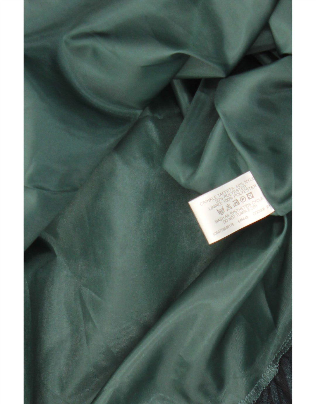 Bay Dame Stropløs Kjole UK 10 Lille Grøn Nylon