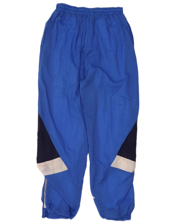 VINTAGE Mens Tracksuit Trousers Joggers Medium  Blue Colourblock