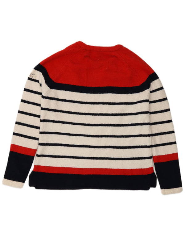 Joules Dame Boat Neck Jumper Sweater UK 8 Small Multicolored Striped