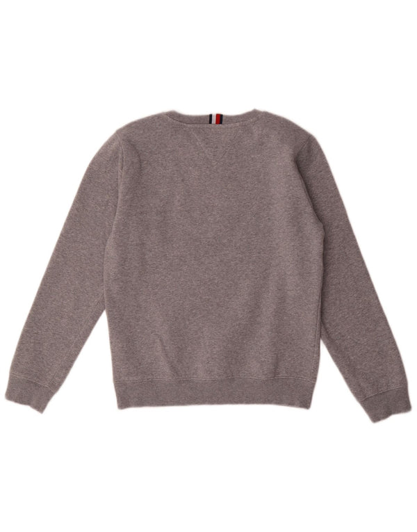 Tommy Hilfiger drenge grafisk sweatshirt trøje 11-12 år grå bomuld