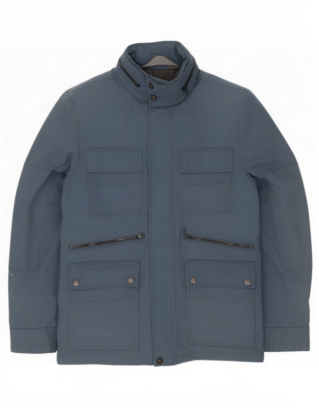 Marks & Spencer Herre Hættevindjakke UK 38 Medium Blue Polyester