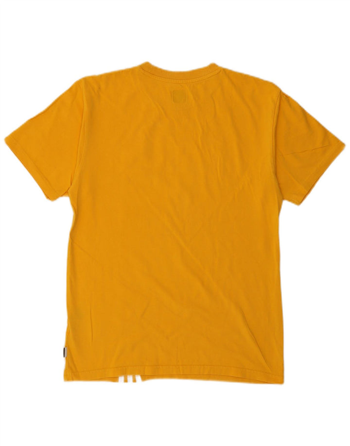 ADIDAS Mens T-Shirt Top Small Yellow Cotton