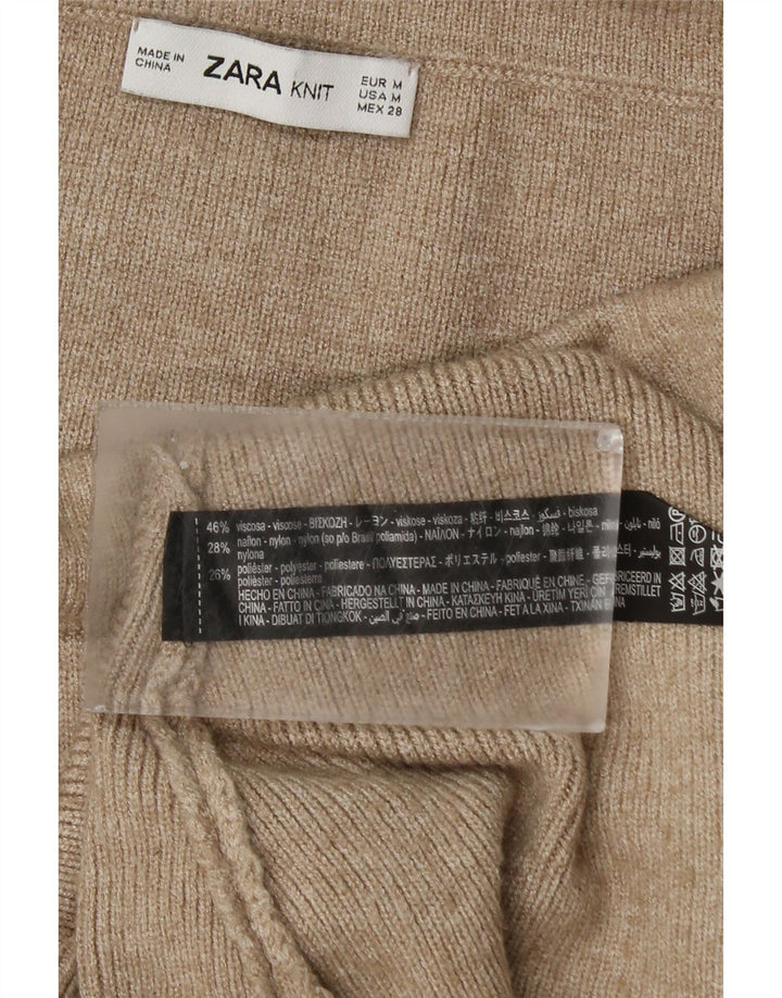 Zara A-Line nederdel Medium W28 Beige Viscose