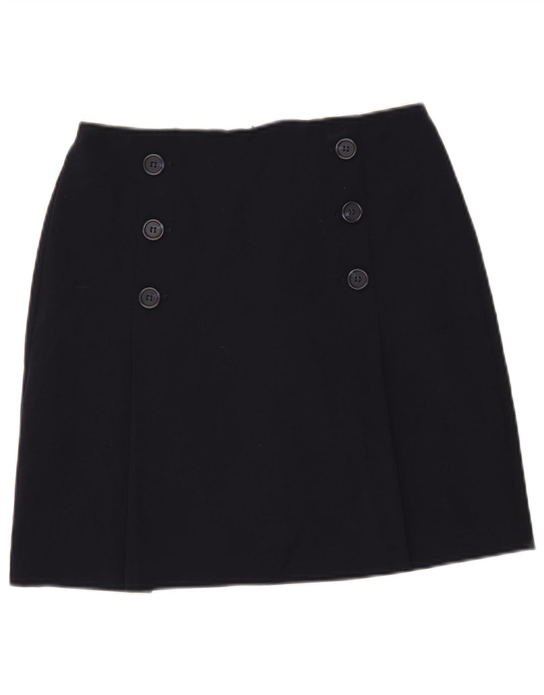 Marks & Spencer Dame Mini-nederdel UK 10 Small W29 Navy Blue Polyester