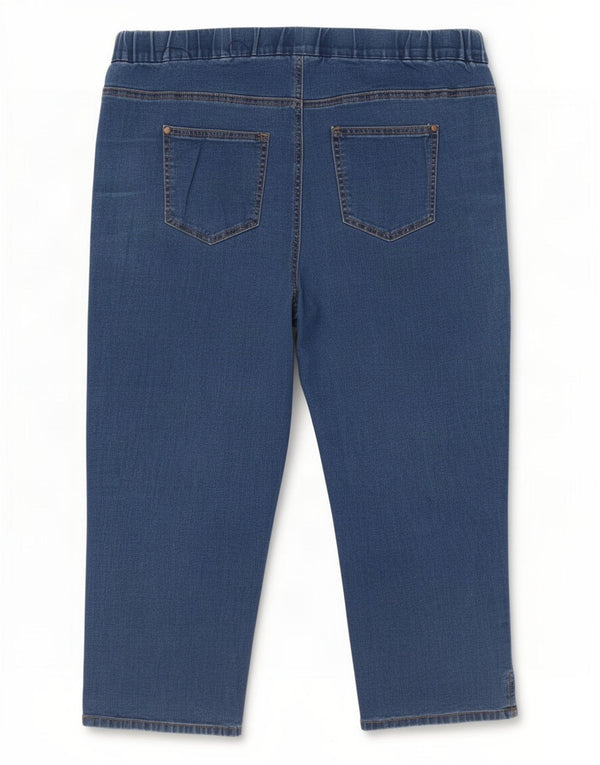 Marks & Spencer Dame Autograph Capri Jeans UK 20 2XL W40 L22 Blå Bomuld