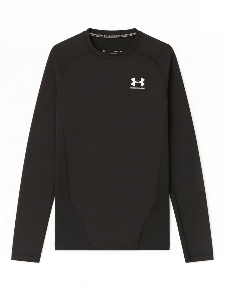 Under Armour Herre Heat Gear Top Langærmet Lille Sort