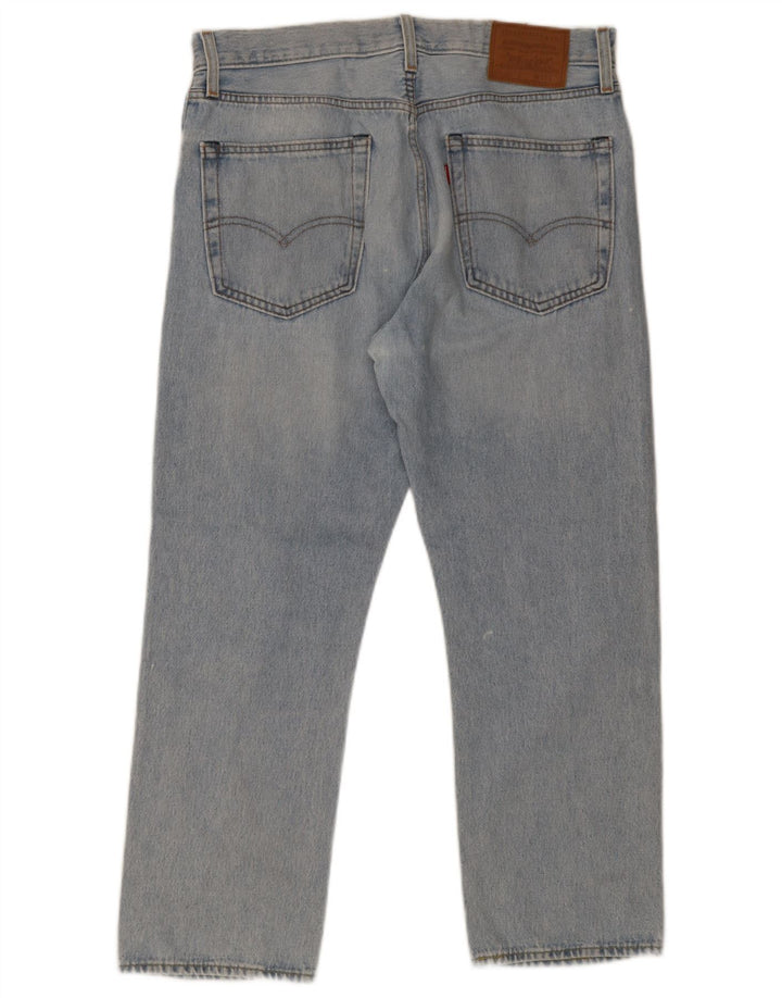 Levi's Herre 551 Straight Jeans W32 L28 Blå Bomuld