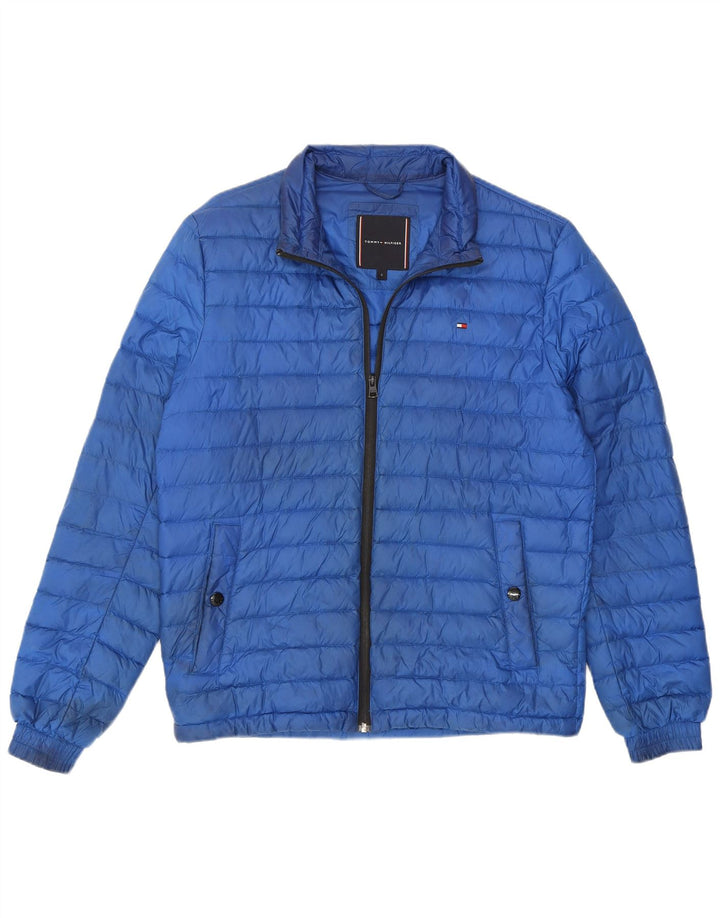 Tommy Hilfiger Herre polstret jakke UK 36 Lille blå polyamid