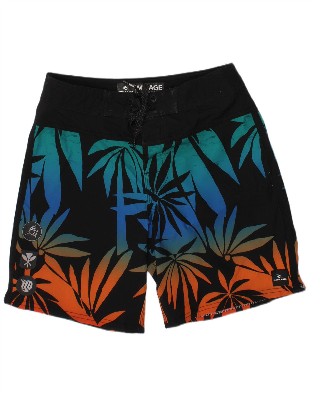 RIP CURL Boys Swimming Shorts 11-12 Years  Multicoloured Floral Polyester
