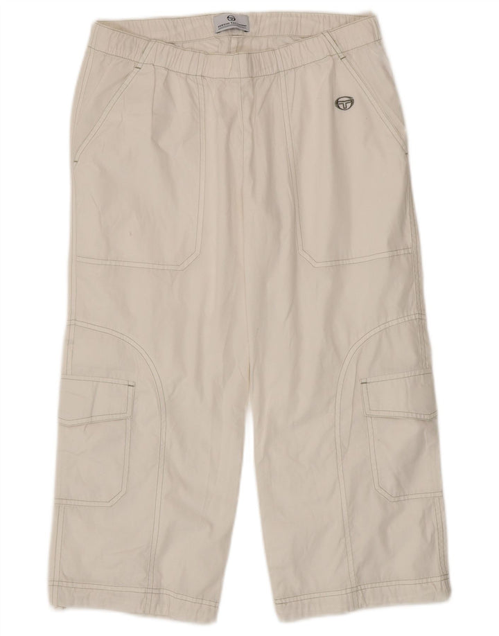 Sergio Tacchini Dame Capri Cargo Bukser Små W27 L20 Hvid Bomuld