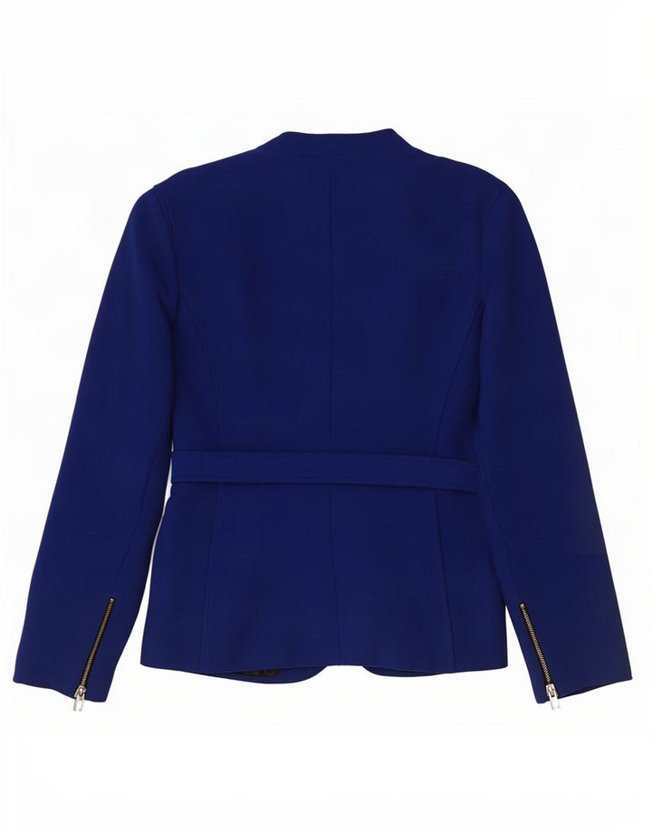 Zara Dame 1 Knap Blazer Jacket UK 16 Large Blue Viscose