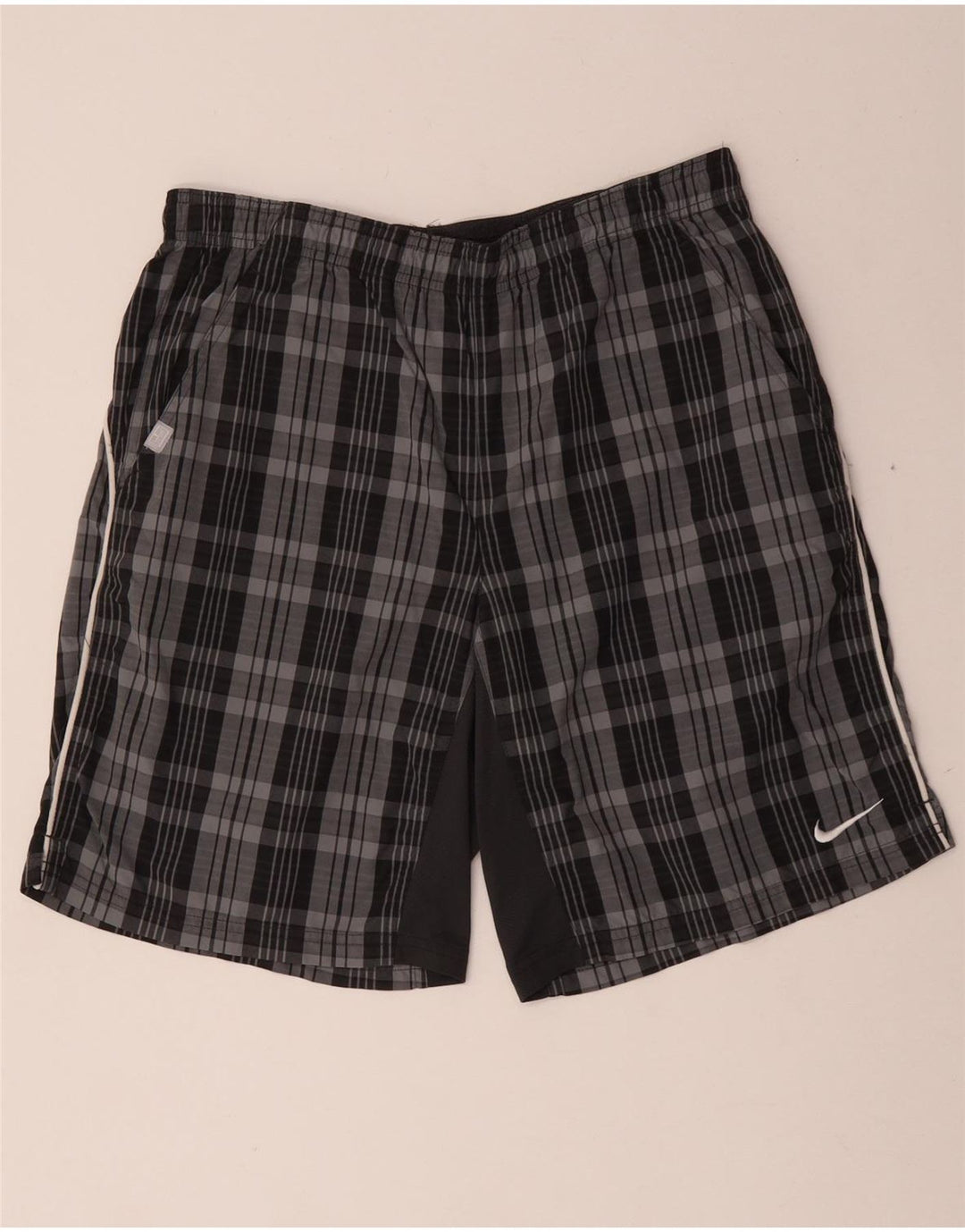 Nike Sportshorts til mænd mellemgrå ternet polyester