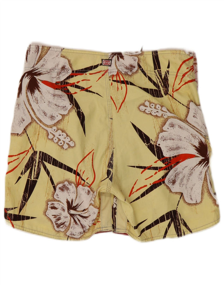 Billabong Badeshorts til mænd Medium Yellow Floral Polyester