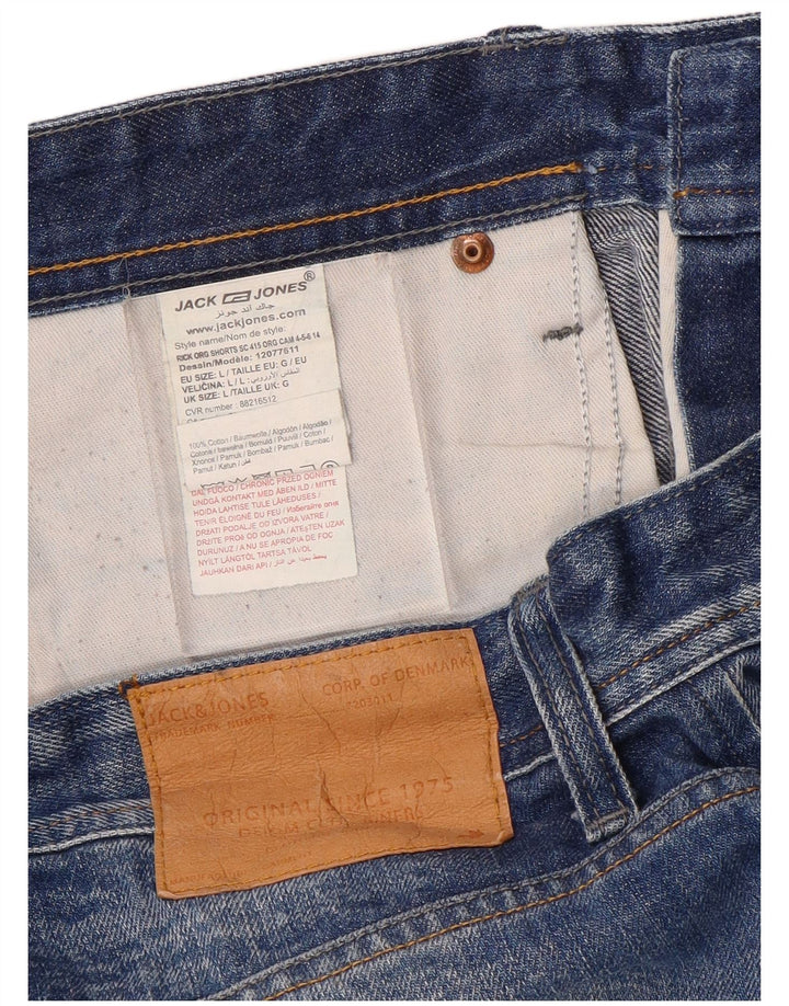 Jack & Jones Herre Regular Fit denimshorts Large W34 Blue Cotton