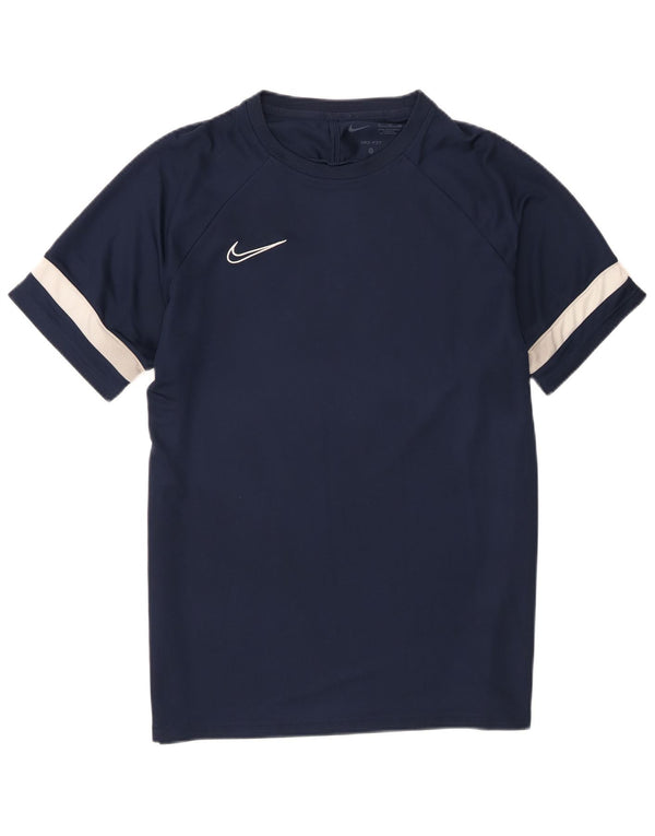 Nike Herre Dri Fit T-shirt Top XL Marineblå Colourblock