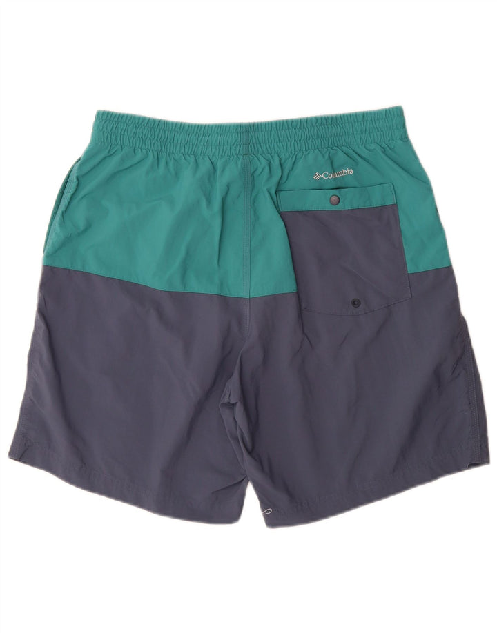 Columbia Herre Omni-Shield svømmeshorts Medium Navy Blue Colourblock