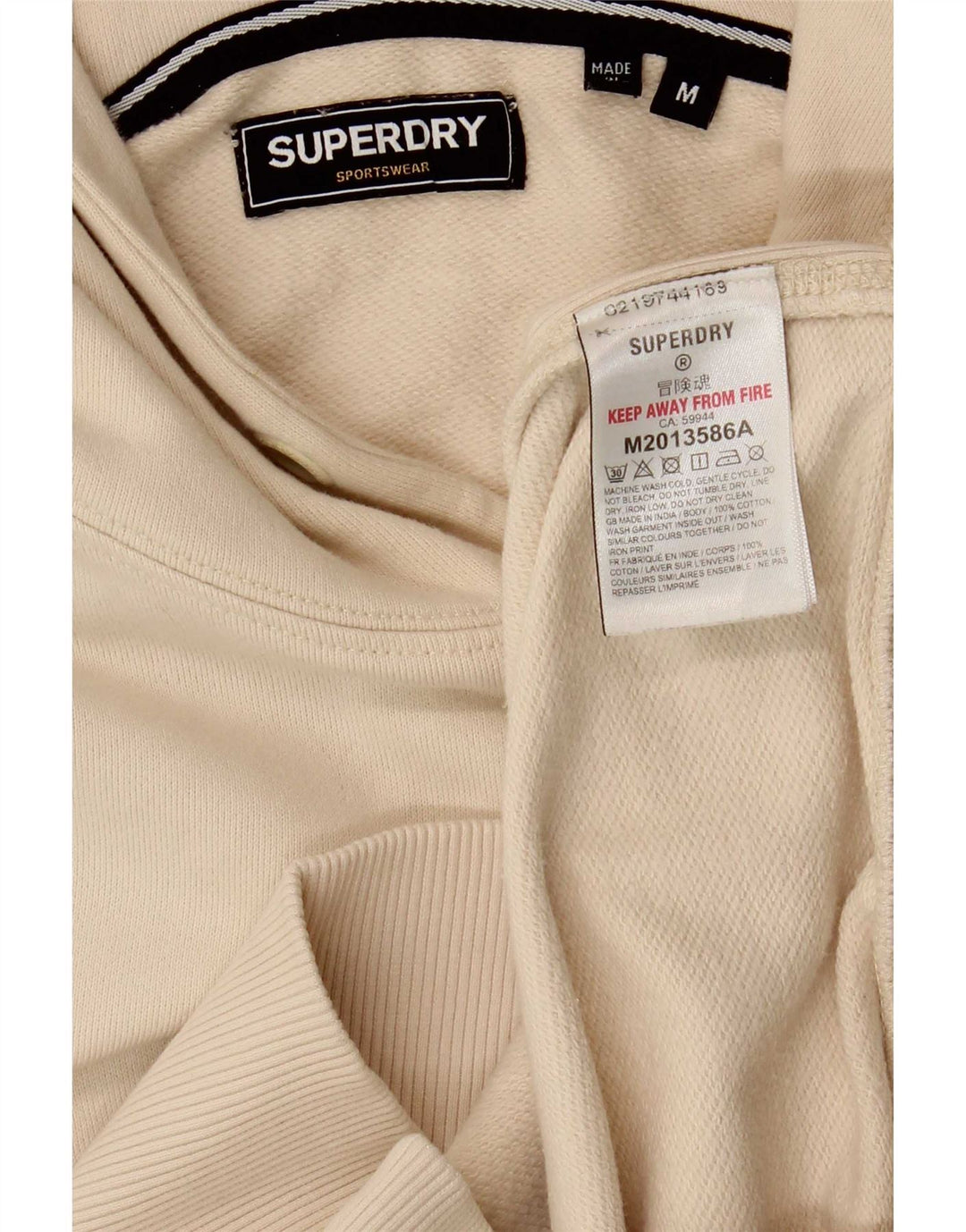 Superdry Herre hættetrøje Jumper Medium Beige Bomuld