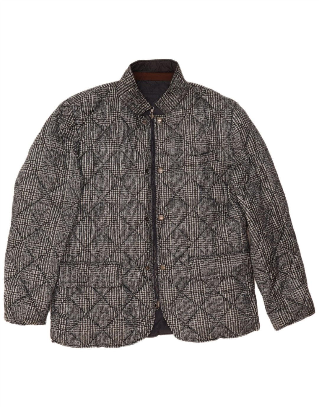 Henry Cottons Herre vendbar polstret jakke UK 42 XL Navy Blue