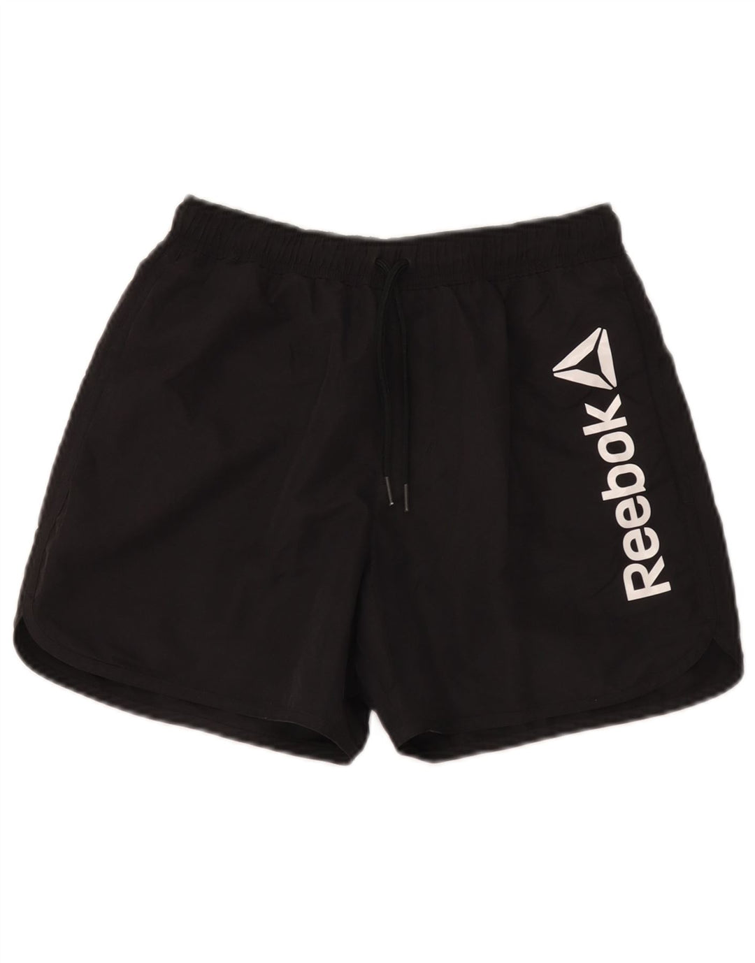 Reebok Herre grafiske sportsshorts Små sorte polyester