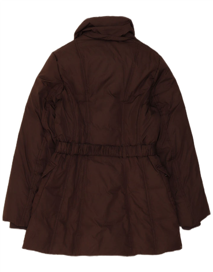Benetton Womens Polstret Frakke UK 14 Medium Brown