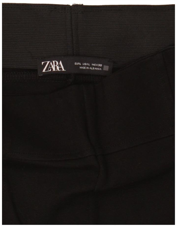 ZARA Slim Chino-bukser til kvinder W34 L28 Sort