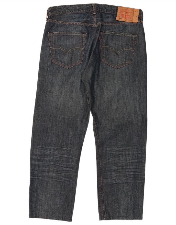 Levi's Herre 501 Straight Jeans W36 L27 Blå