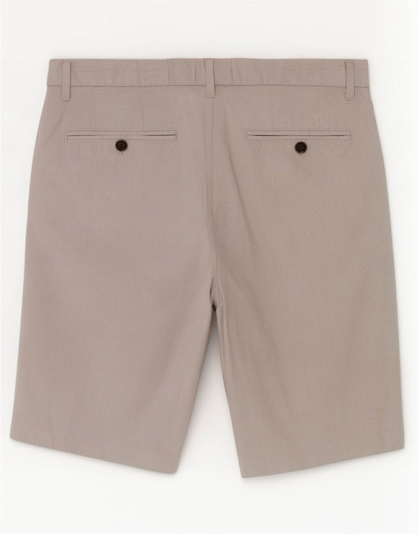 Marks & Spencer Chino Shorts til mænd W32 mellemgrå nålestribet bomuld