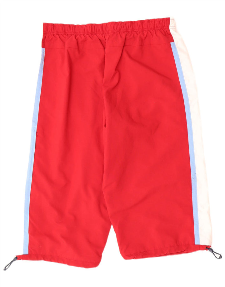 NIKE Mens Bermuda Sport Shorts XL  Red Colourblock Polyester